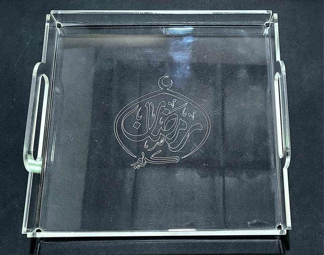 Acrylic Tray For Ramadan